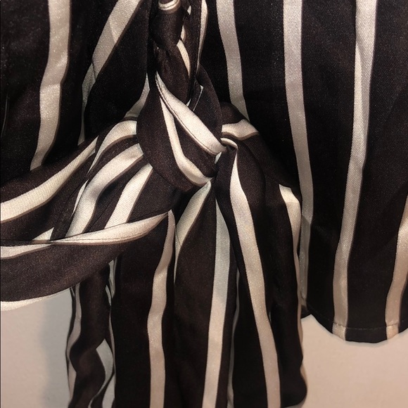 Lauren Ralph Lauren Tenney Striped Ruffle Blouse - Picture 7 of 8